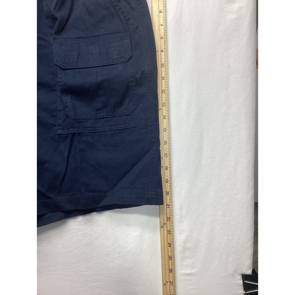 Croft & Barrow Mens Navy Blue Side Elastic Cargo Shorts Size 42 MC01X100RS NEW - Picture 6 of 6